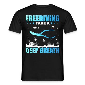 Buceo, Apnea, Apnea Apnea Apnea Apnea Sin Límite Apnea - Camiseta hombre - negro - delante - AI Model Male 178 light (178cm)