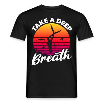Buceo, Apnea, Apnea Apnea Apnea Apnea Sin Límite Apnea - Camiseta hombre - negro - delante - AI Model Male 178 light (178cm)
