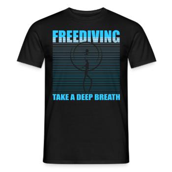 Buceo, Apnea, Apnea Apnea Apnea Apnea Sin Límite Apnea - Camiseta hombre - negro - delante - AI Model Male 178 light (178cm)