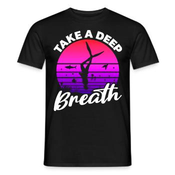 Buceo, Apnea, Apnea Apnea Apnea Apnea Sin Límite Apnea - Camiseta hombre - negro - delante - AI Model Male 178 light (178cm)