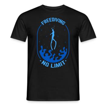 Buceo, Apnea, Apnea Apnea Apnea Apnea Sin Límite Apnea - Camiseta hombre - negro - delante - AI Model Male 178 light (178cm)