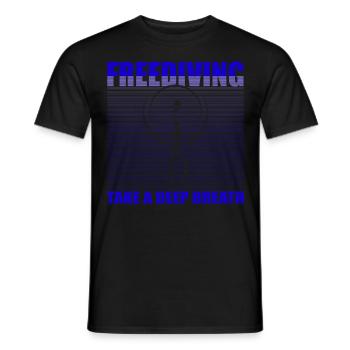 Buceo, Apnea, Apnea Apnea Apnea Apnea Sin Límite Apnea - Camiseta hombre - negro - delante - AI Model Male 178 light (178cm)