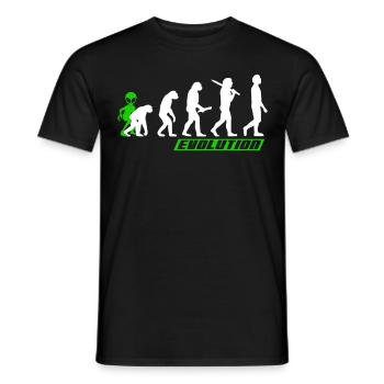 Alien, OVNI, UAP, Espace, Objet volant de l’espace - T-shirt homme - noir - Devant - AI Model Male 178 light (178cm)