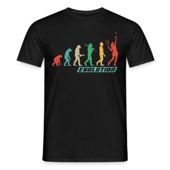 Vêtements de tennis pour les joueuses de tennis femmes filles - T-shirt homme - noir - Devant - AI Model Male 178 light (178cm)