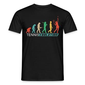 Vêtements de tennis pour les joueuses de tennis femmes filles - T-shirt homme - noir - Devant - AI Model Male 178 light (178cm)