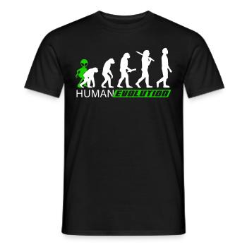 Alien, OVNI, UAP, Espace, Objet volant de l’espace - T-shirt homme - noir - Devant - AI Model Male 178 light (178cm)
