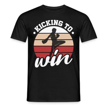 Kickboxer Martial Arts Kickboxing Kickboxen - Männer T-Shirt - Schwarz - Vorne - AI Model Male 178 light (178cm)