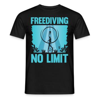 Buceo, Apnea, Apnea Apnea Apnea Apnea Sin Límite Apnea - Camiseta hombre - negro - delante - AI Model Male 178 light (178cm)