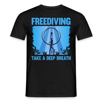 Buceo, Apnea, Apnea Apnea Apnea Apnea Sin Límite Apnea - Camiseta hombre - negro - delante - AI Model Male 178 light (178cm)