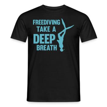 Buceo, Apnea, Apnea Apnea Apnea Apnea Sin Límite Apnea - Camiseta hombre - negro - delante - AI Model Male 178 light (178cm)