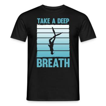 Buceo, Apnea, Apnea Apnea Apnea Apnea Sin Límite Apnea - Camiseta hombre - negro - delante - AI Model Male 178 light (178cm)