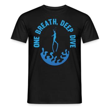 Tauchen, Gerätetauchen, Urlaub Meer Taucher - Männer T-Shirt - Schwarz - Vorne - AI Model Male 178 light (178cm)