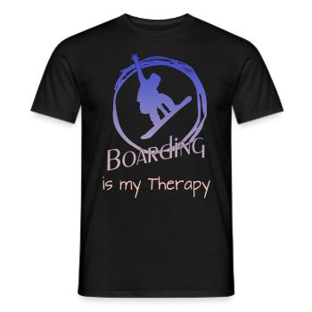Snowboard Snowboarding - Männer T-Shirt - Schwarz - Vorne - AI Model Male 178 light (178cm)