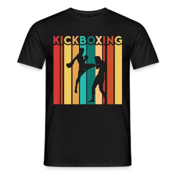 Kickboxer Arts martiaux Kickboxing Kickboxen - T-shirt homme - noir - Devant - AI Model Male 178 light (178cm)
