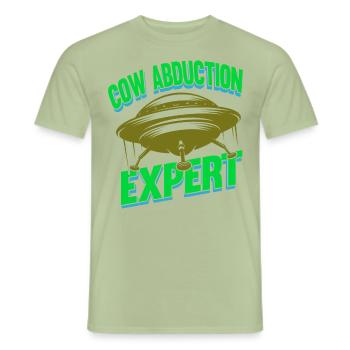 Alien, UFO, UAP, Space, Weltraum Flugobjekt - Männer T-Shirt - Sage - Vorne - AI Model Male 178 light (178cm)