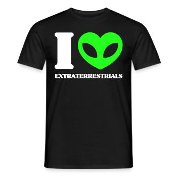 Alien, UFO, UAP, Space, Weltraum Flugobjekt - Männer T-Shirt - Schwarz - Vorne - AI Model Male 178 light (178cm)