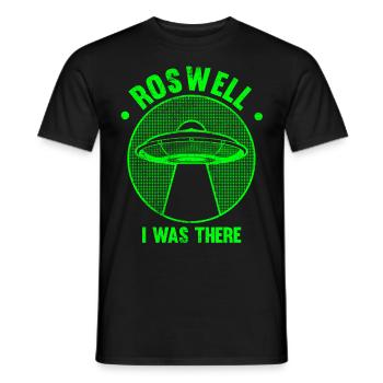 Alien, UFO, UAP, Space, Weltraum Flugobjekt - Männer T-Shirt - Schwarz - Vorne - AI Model Male 178 light (178cm)