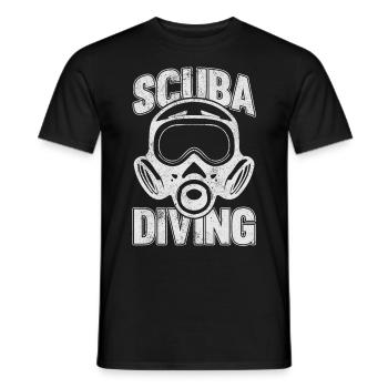 Scuba Diving, Scuba Diving, Holiday Sea Diver - Men's T-Shirt - black - Front - AI Model Male 178 light (178cm)