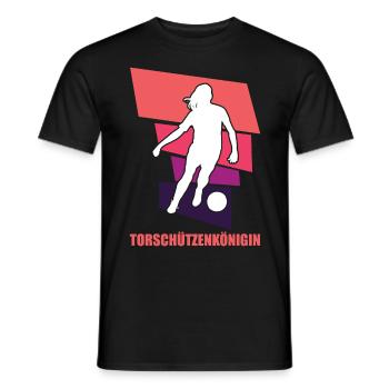 Frauenfußball, Fußball Frauen Soccer Damenfußball - Männer T-Shirt - Schwarz - Vorne - AI Model Male 178 light (178cm)