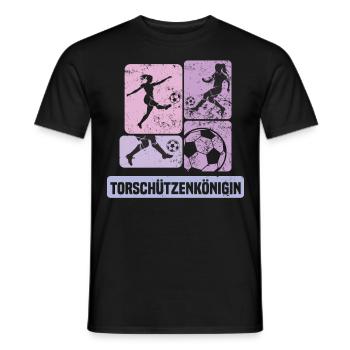 Frauenfußball, Fußball Frauen Soccer Damenfußball - Männer T-Shirt - Schwarz - Vorne - AI Model Male 178 light (178cm)