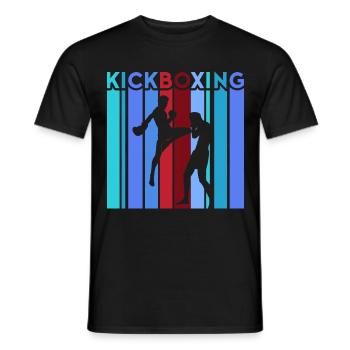 Kickboxer Arts martiaux Kickboxing Kickboxen - T-shirt homme - noir - Devant - AI Model Male 178 light (178cm)