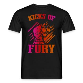 Kickboxer Martial Arts Kickboxing Kickboxen - Männer T-Shirt - Schwarz - Vorne - AI Model Male 178 light (178cm)