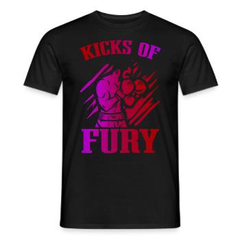 Kickboxer Martial Arts Kickboxing Kickboxen - Männer T-Shirt - Schwarz - Vorne - AI Model Male 178 light (178cm)