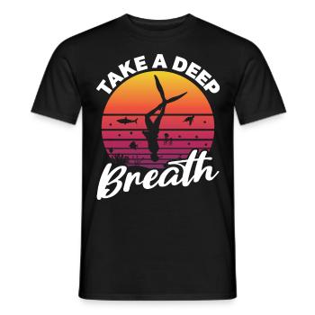 Plongée, Apnée Plongée, Apnée No Limit Apnée Apnée - T-shirt homme - noir - Devant - AI Model Male 178 light (178cm)