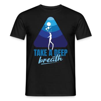 Plongée, Apnée Plongée, Apnée No Limit Apnée Apnée - T-shirt homme - noir - Devant - AI Model Male 178 light (178cm)
