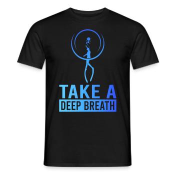 Plongée, Apnée Plongée, Apnée No Limit Apnée Apnée - T-shirt homme - noir - Devant - AI Model Male 178 light (178cm)