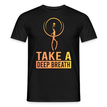 Plongée, Apnée Plongée, Apnée No Limit Apnée Apnée - T-shirt homme - noir - Devant - AI Model Male 178 light (178cm)