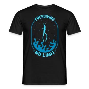 Scuba Diving, Scuba Diving, Holiday Sea Diver - Men's T-Shirt - black - Front - AI Model Male 178 light (178cm)