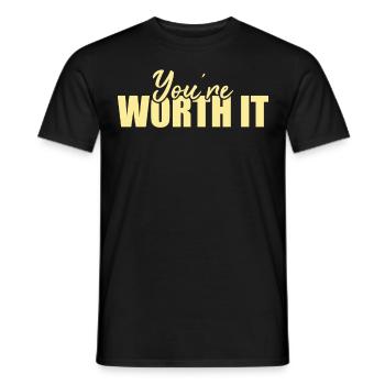 Soyez vous-même ! Confiance en soi, pensée positive, motivation - T-shirt homme - noir - Devant - AI Model Male 178 light (178cm)