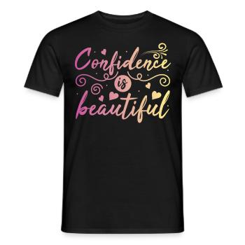 Be you! Self-confidence, positive thinking, motivation - Men's T-Shirt - black - Front - AI Model Male 178 light (178cm)