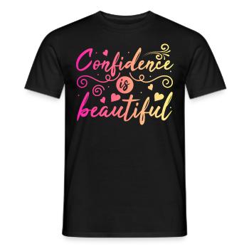 Soyez vous-même ! Confiance en soi, pensée positive, motivation - T-shirt homme - noir - Devant - AI Model Male 178 light (178cm)