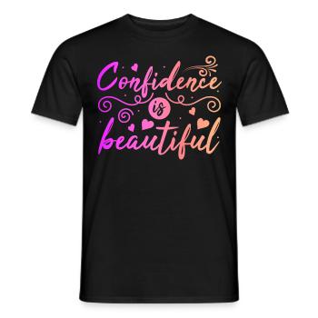 Be you! Self-confidence, positive thinking, motivation - Men's T-Shirt - black - Front - AI Model Male 178 light (178cm)