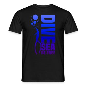 Plongée, Apnée Plongée, Apnée No Limit Apnée Apnée - T-shirt homme - noir - Devant - AI Model Male 178 light (178cm)