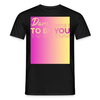 Soyez vous-même ! Confiance en soi, pensée positive, motivation - T-shirt homme - noir - Devant - AI Model Male 178 light (178cm)
