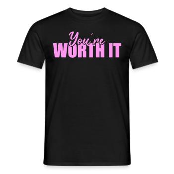 Be you! Self-confidence, positive thinking Motivation - Men's T-Shirt - black - Front - AI Model Male 178 light (178cm)