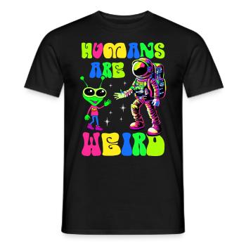 Extraterrestre, OVNI, UAP, espace, Objet volant spatial - T-shirt homme - noir - Devant - AI Model Male 178 light (178cm)