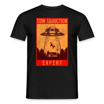 Alien, OVNI, UAP, Espace, Objet volant de l’espace - T-shirt homme - noir - Devant - AI Model Male 178 light (178cm)