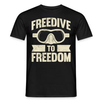 Plongée, Apnée Plongée, Apnée No Limit Apnée Apnée - T-shirt homme - noir - Devant - AI Model Male 178 light (178cm)