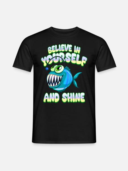 Be you! Selbstvertrauen, positiv Denken Motivation - Männer T-Shirt - Schwarz