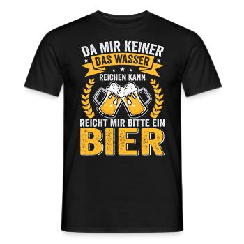 Drôle De Bière Dicton, Festival De Concert De Fête - T-shirt homme - noir - Devant - AI Model Male 178 light (178cm)