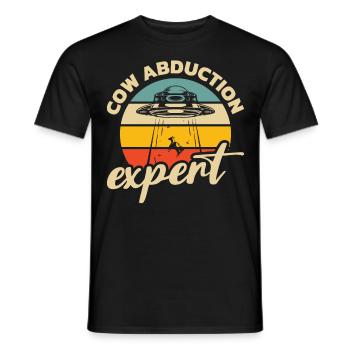 Alien, UFO, UAP, Space, Weltraum Flugobjekt - Männer T-Shirt - Schwarz - Vorne - AI Model Male 178 light (178cm)