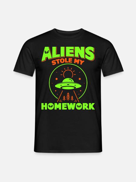 Back to School, Back to School, Alien, Student School - Men's T-Shirt - black