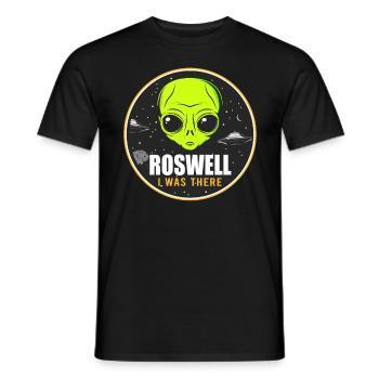 Alien, UFO, UAP, Space, Weltraum Flugobjekt - Männer T-Shirt - Schwarz - Vorne - AI Model Male 178 light (178cm)
