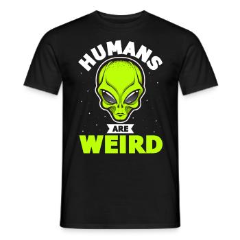 Alien, OVNI, UAP, Espace, Objet volant de l’espace - T-shirt homme - noir - Devant - AI Model Male 178 light (178cm)
