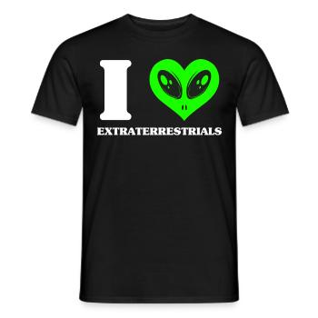 Alien, OVNI, UAP, Espace, Objet volant de l’espace - T-shirt homme - noir - Devant - AI Model Male 178 light (178cm)