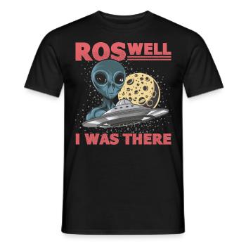 Alien, UFO, UAP, Space, Weltraum Flugobjekt - Männer T-Shirt - Schwarz - Vorne - AI Model Male 178 light (178cm)